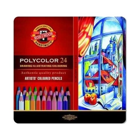 Pastelky KOH-I-NOOR Polycolor 3824 umelecké 24 ks