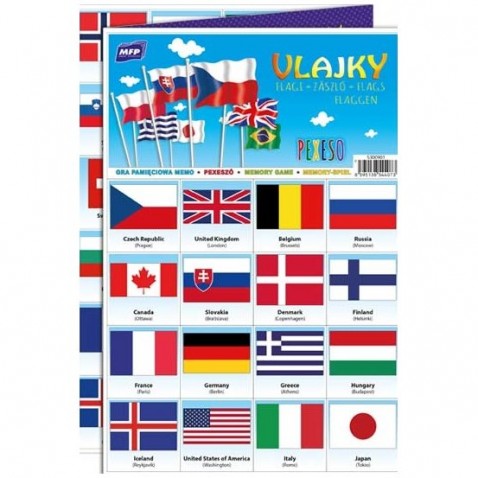 Pexeso 3xA4 Vlajky