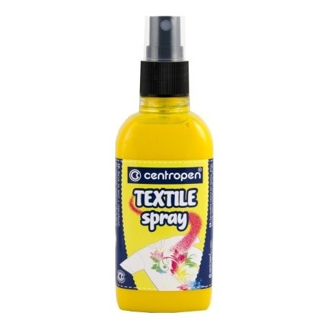 Farby na textil Centropen 1139 žltá 100ml sprej