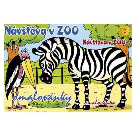 Omaľovánky A5 Návšteva v ZOO