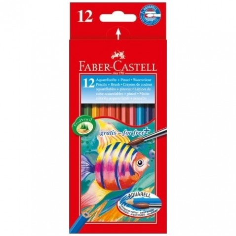 Pastelky Faber-Castell Eco akvarelové 12 ks