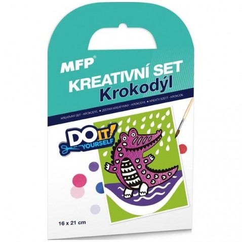 Kreatívny set piesková technika Krokodíl