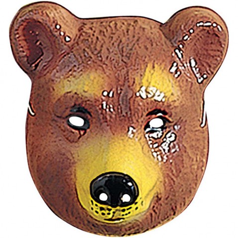 Karnevalová maska Medveď detský plast
