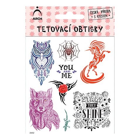 Tetovacie obtlačky Dievčenské ornamenty 2