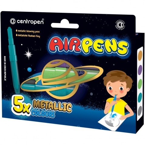 Fúkacie fixky Centropen AIR PENS 1590/5 Metallic 5 farieb