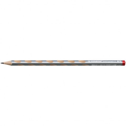 Ceruzka Stabilo EASYgraph S trojhranná strieborná pre pravákov HB