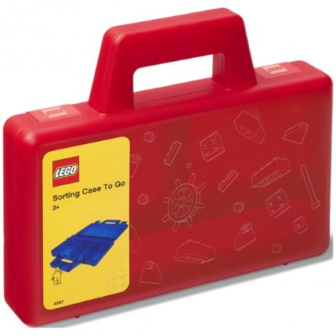 LEGO úložný box TO-GO - červená