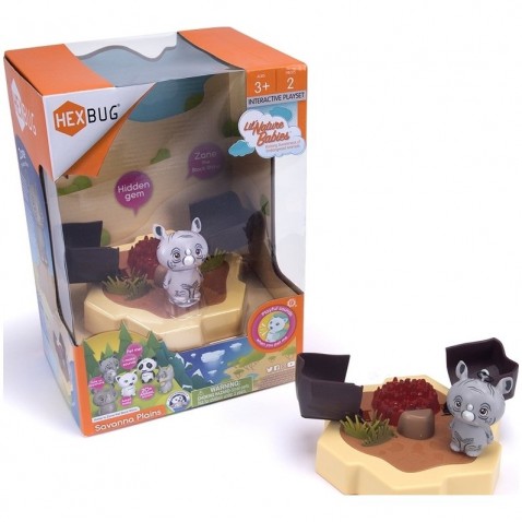 HEXBUG Lil Nature Babies - Nosorožec Zane a ukrytý poklad, malý set