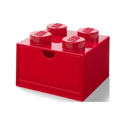 LEGO stolové box 4 so zásuvkou - červený