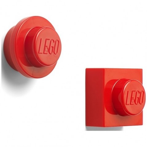 LEGO magnetky, set 2 ks červené