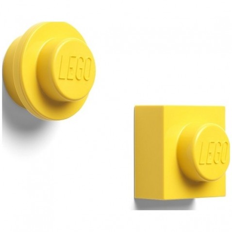 LEGO magnetky, set 2 ks žlté