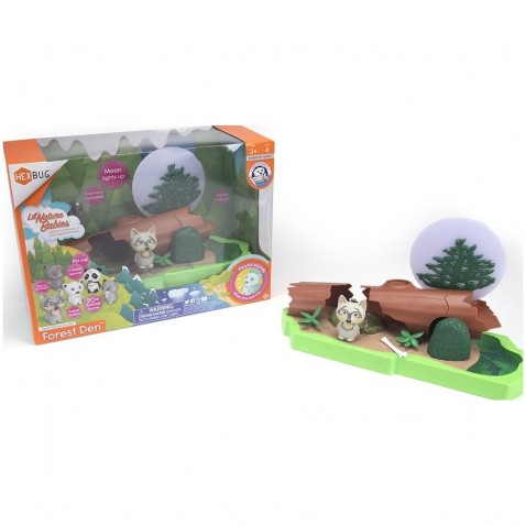 HEXBUG Lil Nature Babies - Vlk Waya a lesný brloh, veľký set