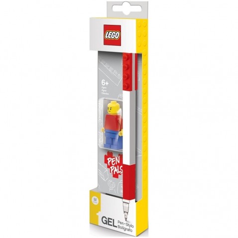 LEGO Gelové pero s minifigúrkou, červené - 1 ks