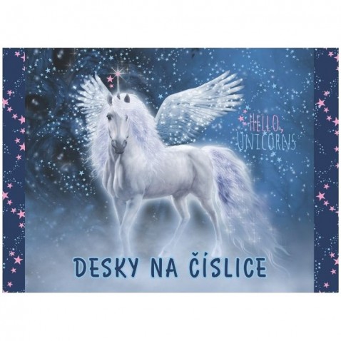 Dosky na číslice Unicorn magic