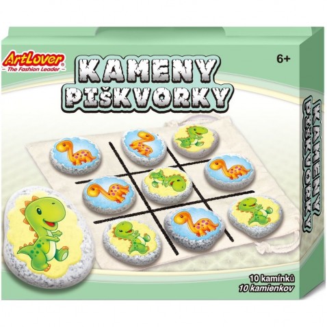 Kamene/piškvorky Dinosaury kreatívna sada