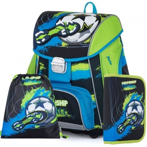 Školská taška Oxybag PREMIUM fotbal 3dielny set