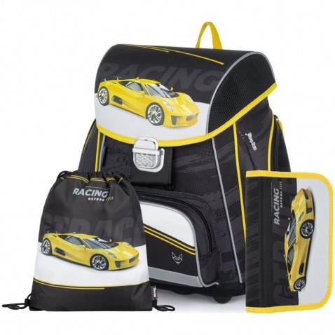 Školská taška Oxybag PREMIUM auto 21 3dielny set
