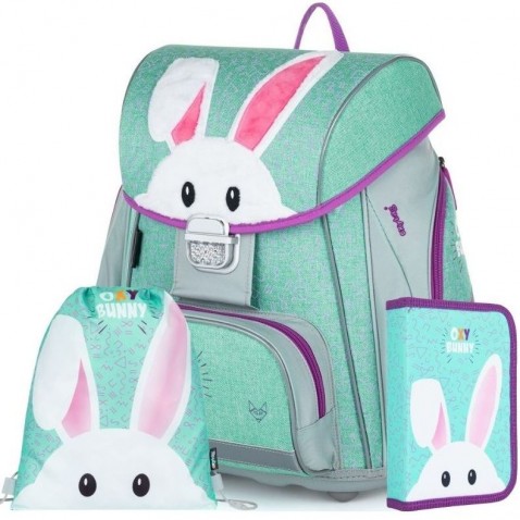 Školská taška Oxybag PREMIUM Oxy Bunny 3dielny set