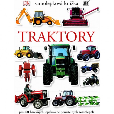 Samolepková knižka Traktory