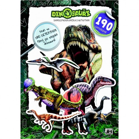 Samolepková knižka s aktivitami Dinosaury