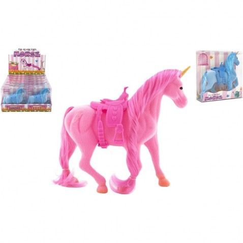 Jednorožec kôň so sedlom 21cm 3 farby