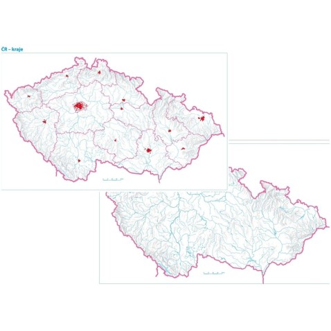 Tabuľka - Česká republika pracovná mapa