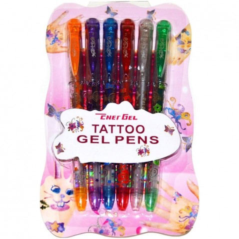 Gélové pero tetovacie 6 ks