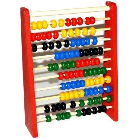 Počítadlo 100 guličiek drevo