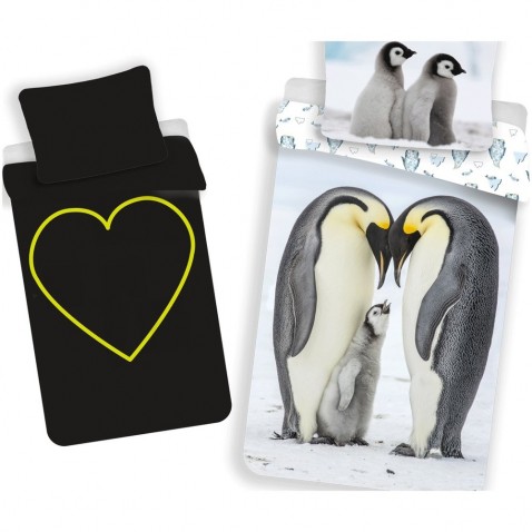 Obliečky Tučniaci svietiaci efekt