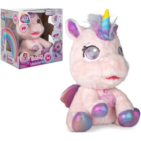 Môj interaktívny jednorožec plyš 25cm svetlo ružový na batérie so zvukom