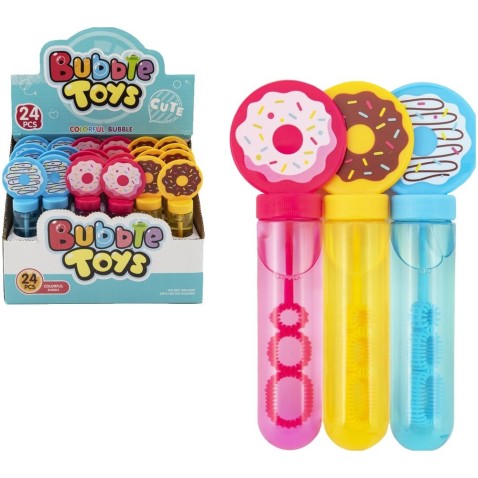 Bublifuk trubice donut/šiška 14cm 3 farby