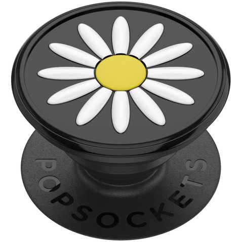 PopSockets PopGrip Gen.2, Festival Daisy Black, 3D margarétka na čiernom podklade