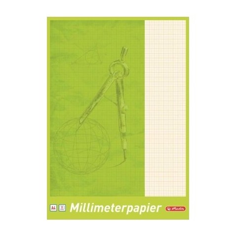 Milimetrový papier Herlitz A4/25 listov