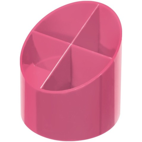 Stojanček na ceruzky Herlitz okrúhly Color Blocking ružový