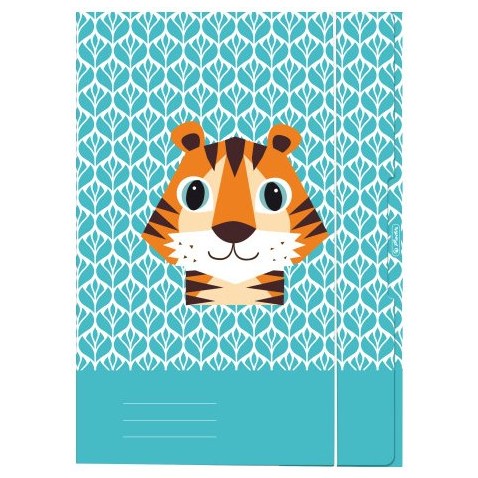 Dosky na výkresy Herlitz s gumou A3 Tiger Cute animals