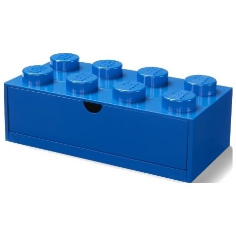 Stolný box LEGO 8 so zásuvkou - modrá
