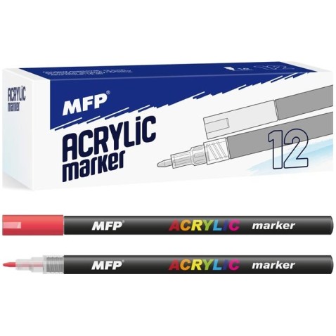 Fix akrylový MFP 1mm červený