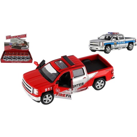 Auto Kinsmart Chevrolet 2014 Silverado Policie alebo Hasič