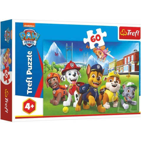 Trefl Puzzle Paw Patrol v tráve 60 dielikov