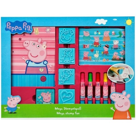 Veľký pečiatkovací set 12ks Peppa Pig