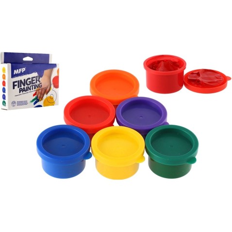 Farby prstové 6 ks farieb 30ml