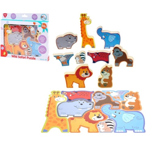 Puzzle/Vkladačka doskové safari