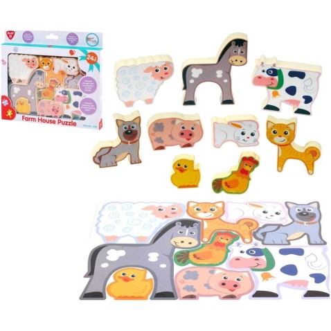 Puzzle/Vkladačka doskové farma
