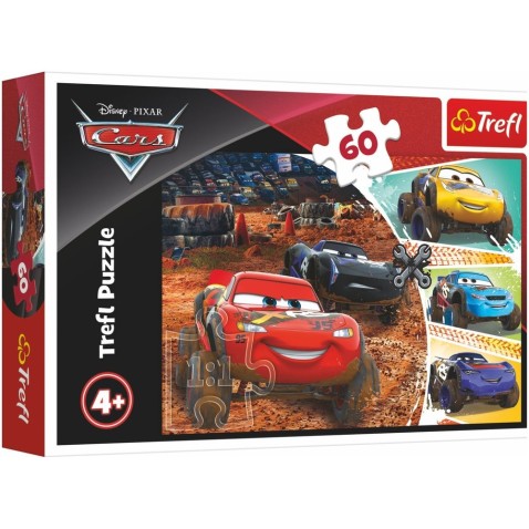 Trefl uzzle Disney Cars 3/McQueen s priateľmi 60 dielikov