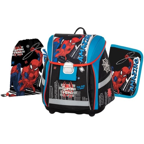 Školská taška Oxybag PREMIUM LIGHT Spiderman 3dielny set
