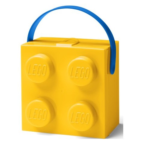 LEGO desiatový box s rukoväťou - žltý