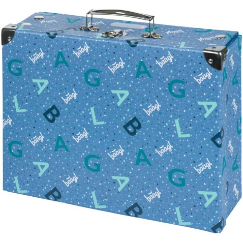 Kufrík na výtvarnú výchovu Baagl Logo modrý