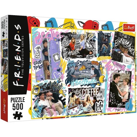 Trefl puzzle Priatelia - koláž/Friends 500 dielikov