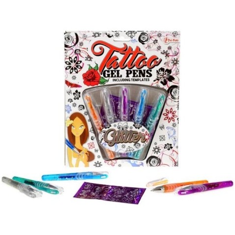 Tetovacie fixy gélové 5ks + predlohy