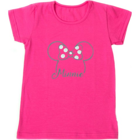 Dievčenské tričko Bettymode PINK MINNIE krátky rukáv
